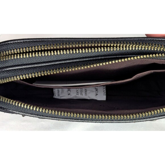 COACH Prairie Rivets Crossbody - Black Suede with Leather Patches 24309 NWT - Picture 7 of 9